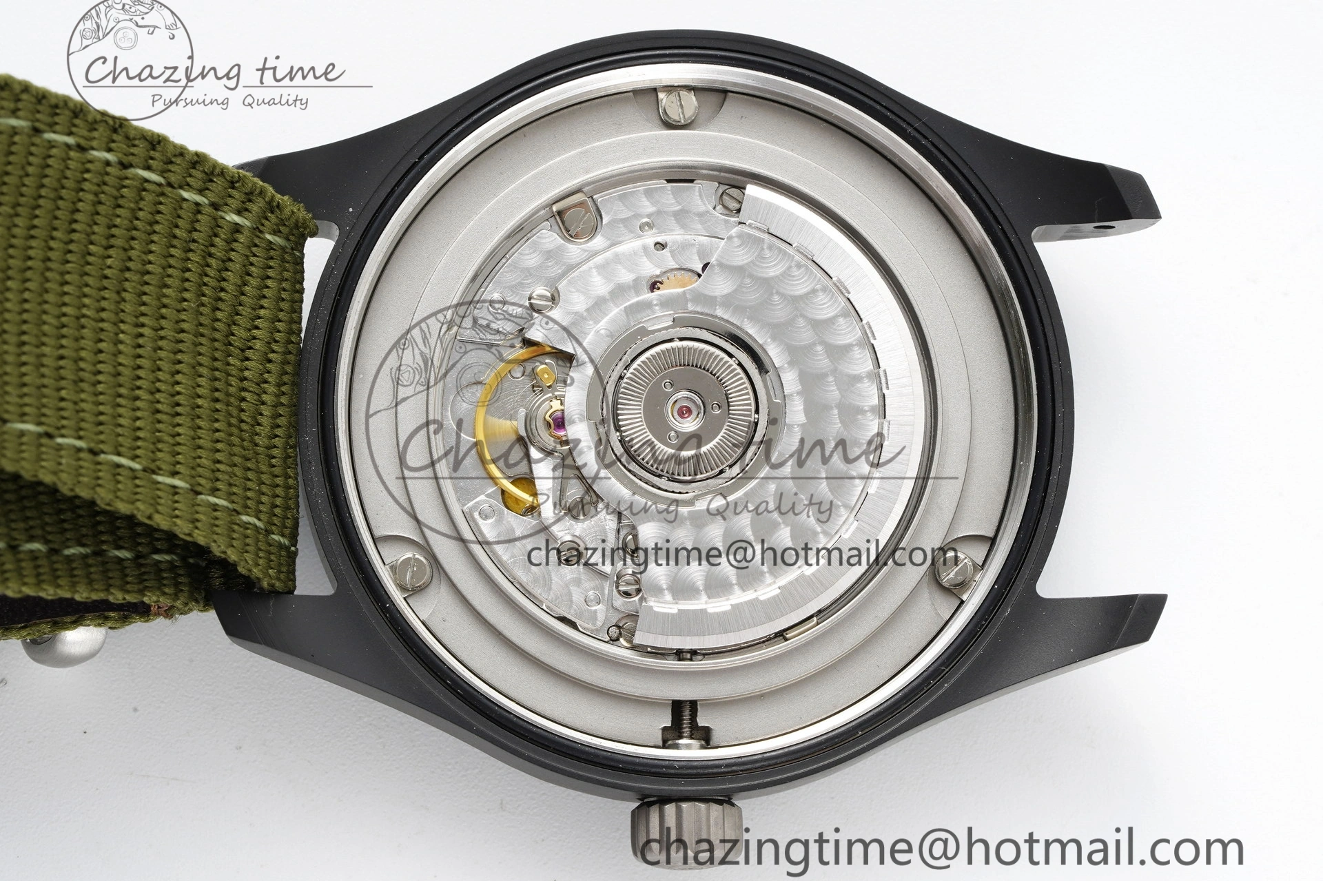 MIROTIME 0207 Top Gun Pilot Mark XVIII Limited “SFTI” M+F 1:1 Best Edition Black Dial on Green Nylon Strap A WaterResistant 7064